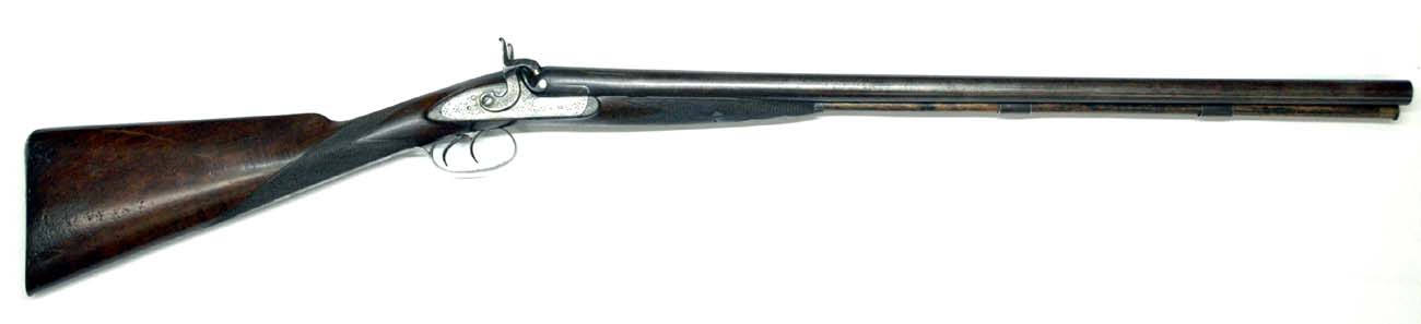 19623 Chas Stevens Double Barrel Percussion Shotgun