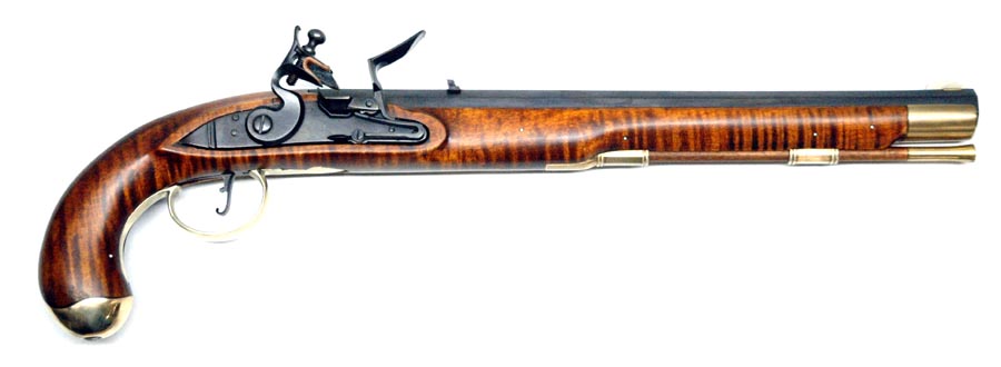 19637 Custom Flint Pistol by Jamey Andrews