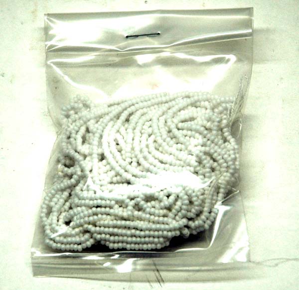BD1803 Loose Seed Beads - White