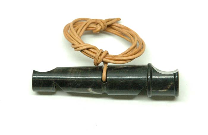 MA1404 Buffalo Horn Double Whistle - 3 1/2