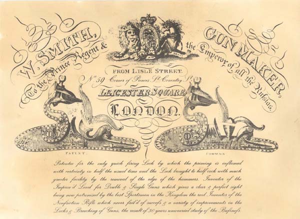PR2100 #102 PAPER TRADE LABEL: W. SMITH