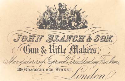 PR2100 #117 PAPER TRADE LABEL: JOHN BLANCH & SON