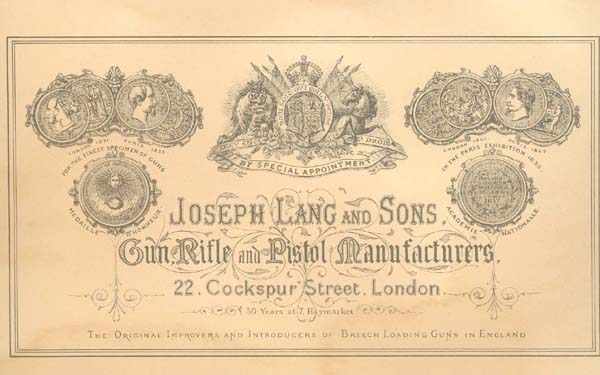PR2100 #127 PAPER TRADE LABEL: JOSEPH LANG AND SONS
