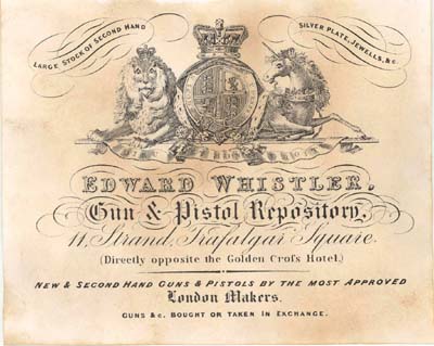 PR2100 #133 PAPER TRADE LABEL: EDWARD WHISTLER