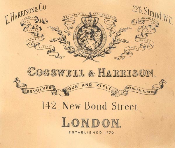 PR2100  #16 PAPER TRADE LABEL: COGSWELL & HARRISON
