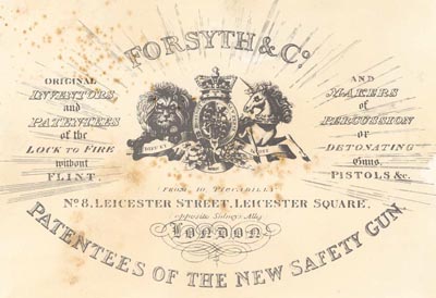 PR2100 #27 PAPER TRADE LABEL: FORSYTH & CO.