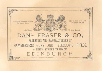 PR2100 #30 PAPER TRADE LABEL: DANL FRASER & CO