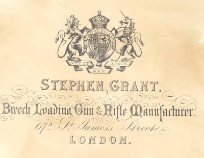 PR2100 #34 PAPER TRADE LABEL: STEPHEN GRANT