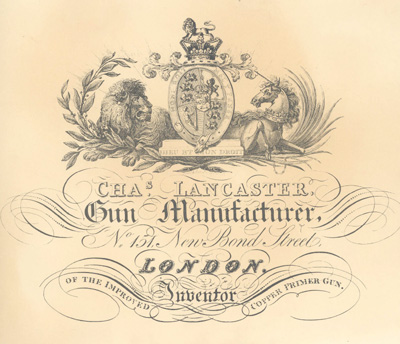 PR2100 #43 PAPER TRADE LABEL: CHAS. LANCASTER