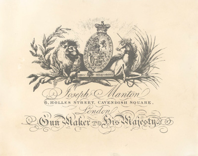 PR2100 #50 PAPER TRADE LABEL: JOSEPH MANTON