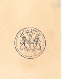 PR2100 #8 PAPER TRADE LABEL: W.A. BECKWITH
