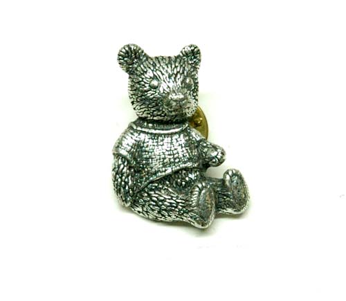 PW7419 English Pewter Pin - Teddy Bear