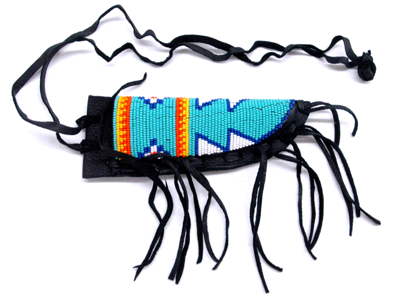 SL0801 Beaded Neck Knife Sheath - 5