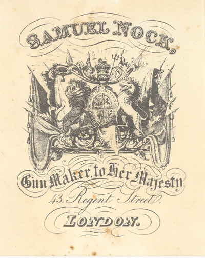 PR2100 #97 PAPER TRADE LABEL: SAMUEL NOCK