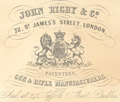 PR2100  #99 PAPER TRADE LABEL: JOHN RIGBY & CO.