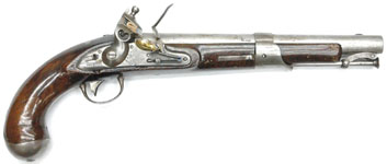 18654 US MODEL 1819 NORTH FLINTLOCK PISTOL