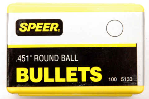 BA0315 Speer Swaged Round Balls .451