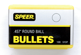 BA0410 Speer Swaged Round Balls .457
