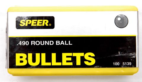 BA0415 Speer Swaged Round Balls .490