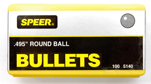 BA0505 Speer Swaged Round Balls .495