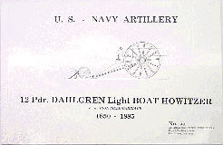 BK1563 12 Pdr. Dahlgren Light Boat Howitzer on an Iron Field Car