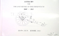 BK1600 Artillery for the Land Service of the United States 1849-1865 12 pdr. Gun Model 1841 Manual