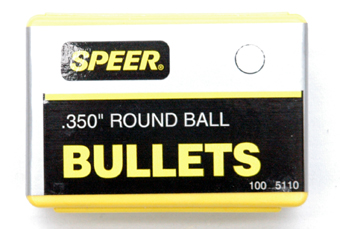 BU0205 Speer Swaged Round Balls .350