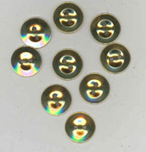 BU0247 Suspender/Trouser Button - Brass