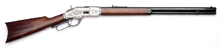 CR204A 1873 Winchester Sporting Rifle, Engraved .44/40