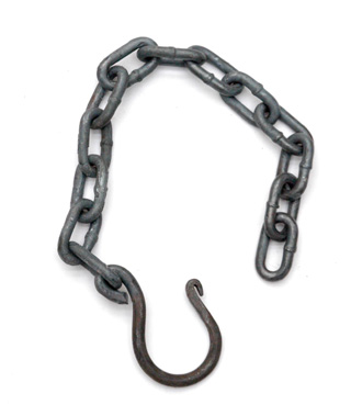 CW4003 Hand Forged Pot Hook and Chain