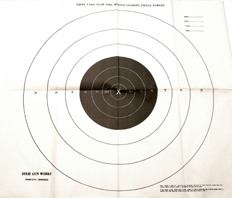 EA8300 NMLRA Match Rules Target - Big Bull 50 Yard ( Slow Fire Pistol)