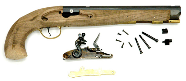 FK0940 Pedersoli Kentucky Pistol Kit - .50 Cal. Flint