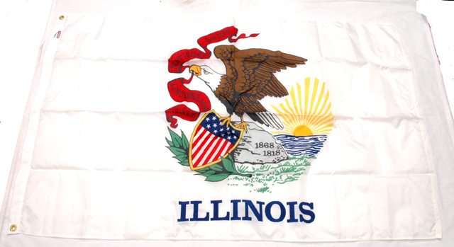 FL0513 Illinois State Flag