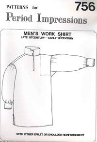 G10009 Period Impression Pattern - Late 18th & 19th Century Work Shirt