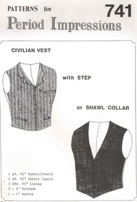 G10012 Period Impression Pattern - Civilian Vest