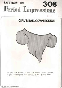 G10014 Period Impression Pattern - Girl's Ball Gown Bodice