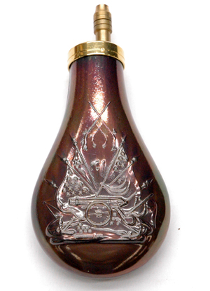 HA0350 Colt Navy Flask - Copper w/Plunger Spout