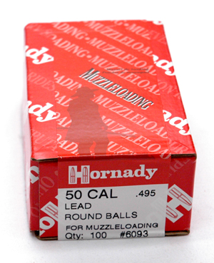 LB0384 Hornady Swaged Round Balls .495