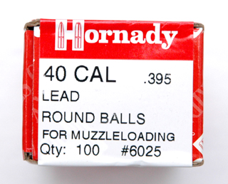 LB0386  Hornady Swaged Round Balls .395