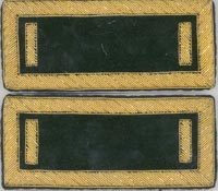 MC0108 Civil War shoulder Boards - General Staff (Black)