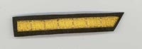 MC0501 Confederate Collar Rank Bars- 2nd Lieutenant (1 Bar - Field Grade)