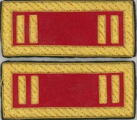 MC0630 Civil War Shoulder Boards - Artillery (Red)