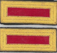 MC0631 Miniature Federal Shoulder Straps - Artillery