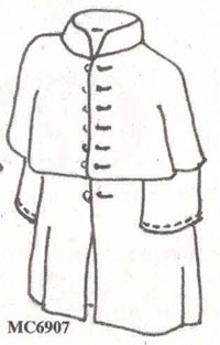 MC6907 Confederate Dismounted Overcoat
