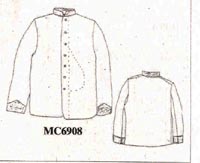 MC6908 Confederate Regimental Sack Coat - Unlined