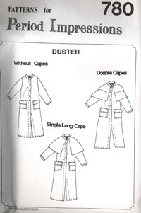 MG4843 Period Impression Pattern - 1800s Canvas Duster