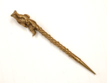MT1975 Bronze Nipple Pick - Standing Bear