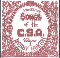 MU0088 Homespun Songs of The C.S.A. Music CD - Vol. I