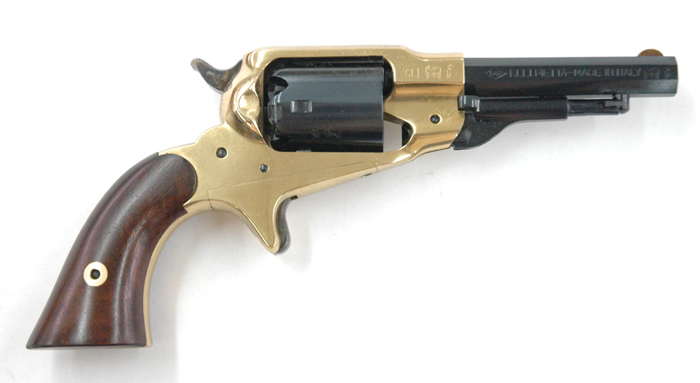 PH0407 Dixie Pietta New Model Pocket Remington Revolver Brass Frame