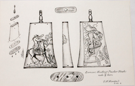 PT0751 Powder Flask Print
